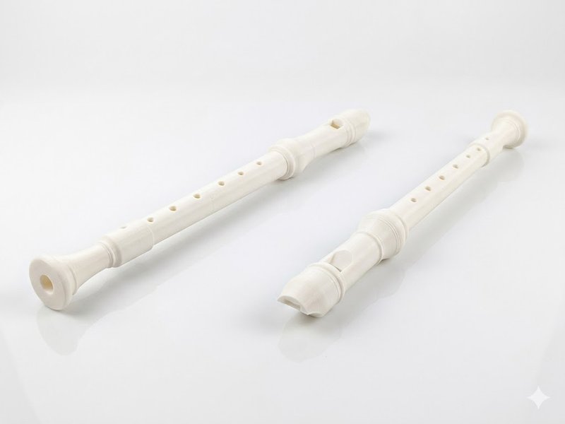 Flauta Dulce Personalizable 3D — accesorio musical impreso en 3D
