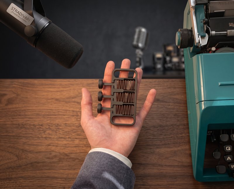 Herramienta de Práctica para Trompeta — accesorio musical impreso en 3D